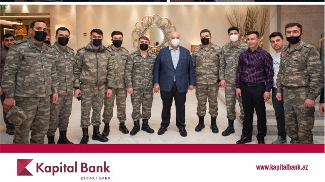 Kapital Bank-ın rəhbərliyi müharibə iştirakçıları ilə görüş keçirdi - FOTO